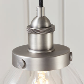 Hansen 1 Pendant Light Brushed Silver