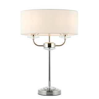 Nixon Table Lamp Bright Nickel - KC at HOME