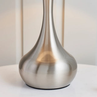 Piccadilly Table Lamp Nickel & Dark Grey - KC at HOME
