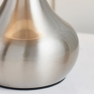 Piccadilly Table Lamp Nickel & Dark Grey - KC at HOME