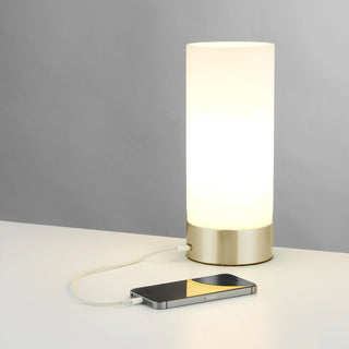 Dara Table Lamp Brushed Brass - KC at HOME