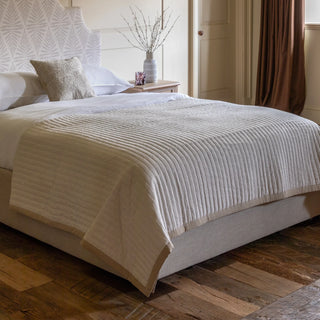 Serene Quilted Bedspread Oatmeal - KC at HOME