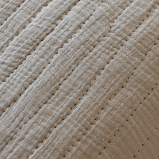 Alcove Gauze Bedspread Taupe - KC at HOME