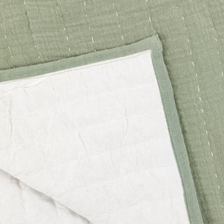 Alcove Gauze Bedspread Sage - KC at HOME