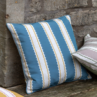 Calivana Cushion Blue and Ochre