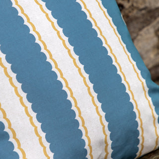 Calivana Cushion Blue and Ochre