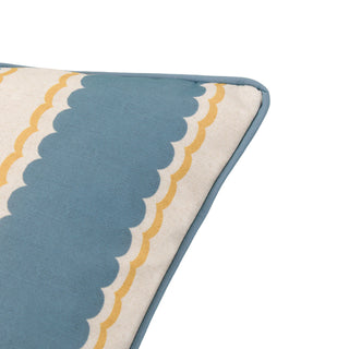 Calivana Cushion Blue and Ochre