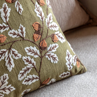 Acorn Embroidered Cushion