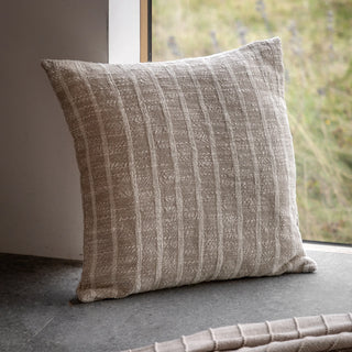Melford Stripe Cushion Sand 450x450mm - KC at HOME