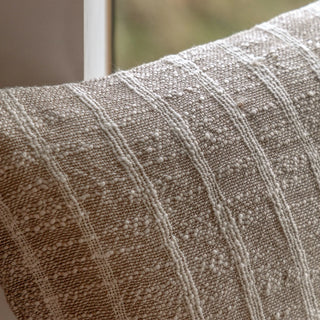 Melford Stripe Cushion Sand 450x450mm - KC at HOME