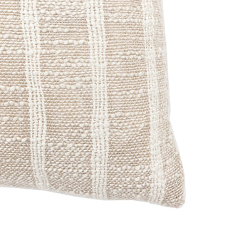 Melford Stripe Cushion Sand 450x450mm - KC at HOME