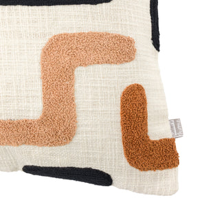 Arul Embroidered Cushion Nutmeg