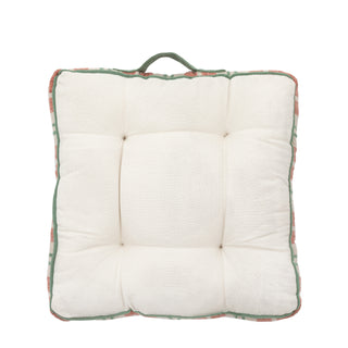 Sina Stripe Woven Floor Cushion Apricot