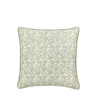 Morley Floral Cushion Sage 450x450mm - KC at HOME