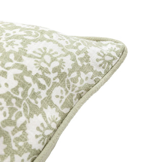 Morley Floral Cushion Sage 450x450mm - KC at HOME