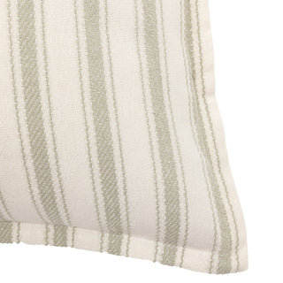 Alston Woven Stripe Cushion Sage