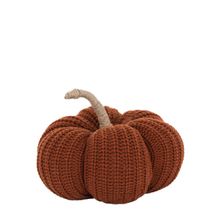 Autumn Knitted Pumpkin - Rust