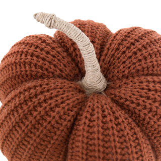 Autumn Knitted Pumpkin - Rust