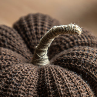 Autumn Knitted Pumpkin - Brown