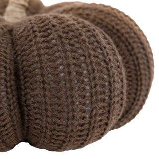 Autumn Knitted Pumpkin - Brown