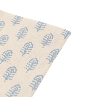 Fleur Floral Stamp Napkins Blue (4 pack) - KC at HOME