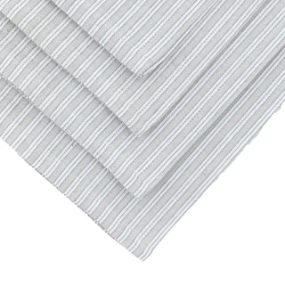 Woven Striped Napkin Grey (4 pack) - KC at HOME