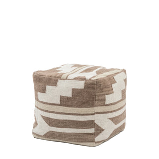 Falun Tonal Pouffe Biscuit - KC at HOME