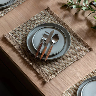 Striped Jute Placemats 4pk - KC at HOME