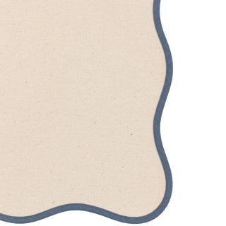 Scallop Edge Placemats Blue 4pk - KC at HOME