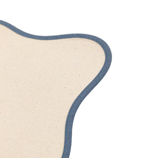 Scallop Edge Placemats Blue 4pk - KC at HOME