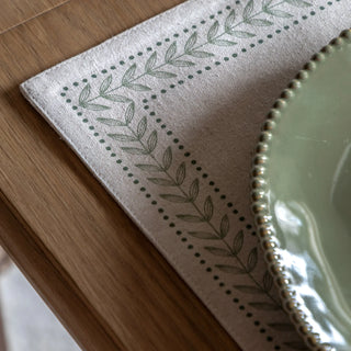 Arbor Leaf Placemats Natural (4 pack) - KC at HOME