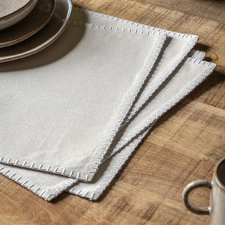 Linen Effect Placemat (4pk) 450x350mm - KC at HOME