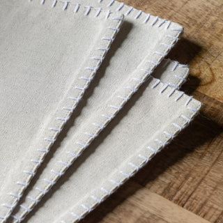 Linen Effect Placemat (4pk) 450x350mm - KC at HOME