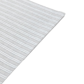 Woven Striped Placemat Grey (4pk) - KC at HOME