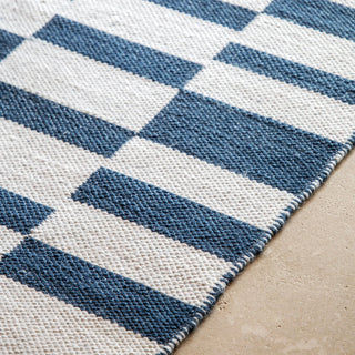 Kingston Jacquard Rug Blue Medium - KC at HOME