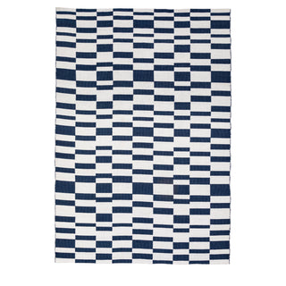Kingston Jacquard Rug Blue Large - KC at HOME