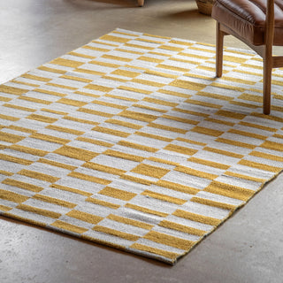 Kingston Jacquard Rug Mustard Medium - KC at HOME
