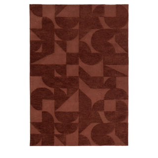 Cortland Block Rug Nutmeg Large - KC at HOME