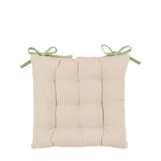 Floret Stamp Seatpads Natural 2 pack - KC at HOME
