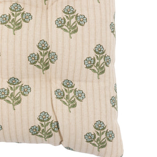 Floret Stamp Seatpads Natural 2 pack - KC at HOME