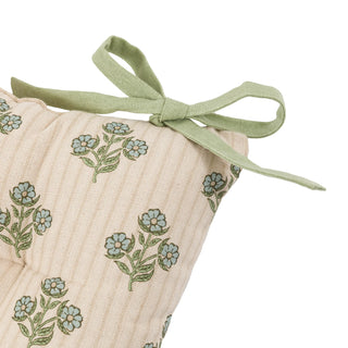 Floret Stamp Seatpads Natural 2 pack - KC at HOME
