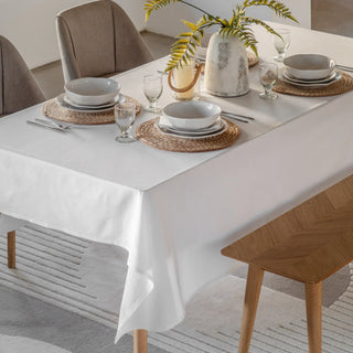 White Classic Tablecloth White - Small - KC at HOME