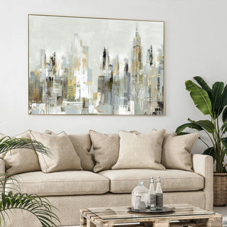 City Limits Framed Canvas - KC at HOME