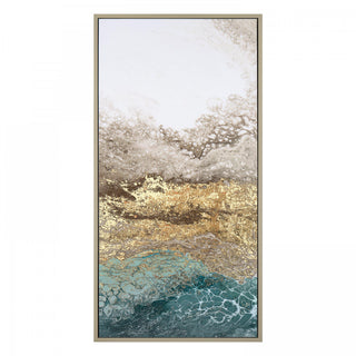 Serene Triptych Framed Canvas