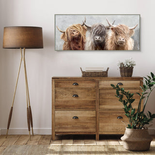 Three of a Kind Small Framed Canvas