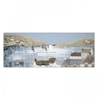 Blue Bay View Framed Canvas - KC at HOME