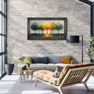 Vibrant Canopy Framed Canvas