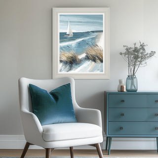 White Sails Framed Canvas