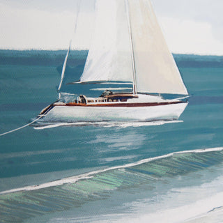 White Sails Framed Canvas