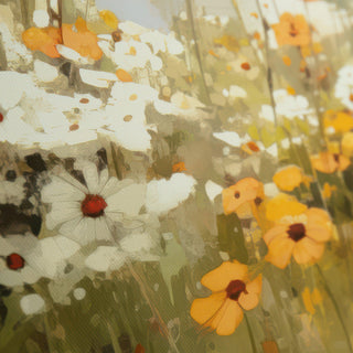 Wildflower Reflections Framed Canvas